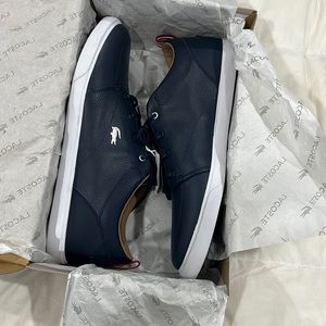 Men's Bayliss Leather Perforated Collar Sneakers